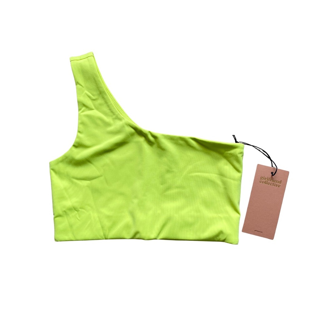 Girlfriend Collective one shoulder top